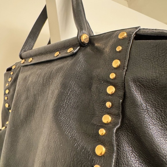 Lauren Ralph Lauren Black Tote with Gold Studs - Picture 10 of 13